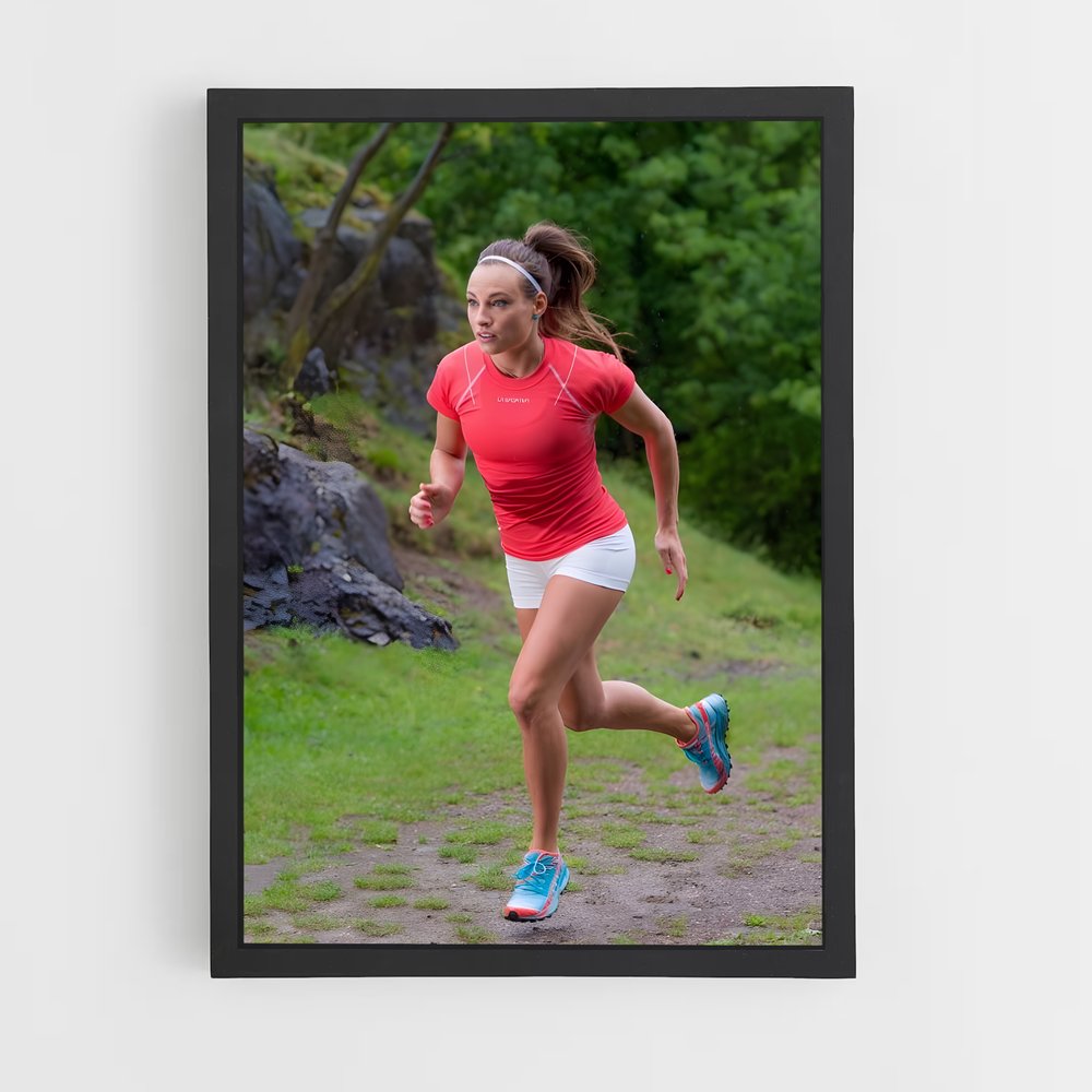 Poster En Course Vers l'Aube – affiche Biathlon (vue 2)